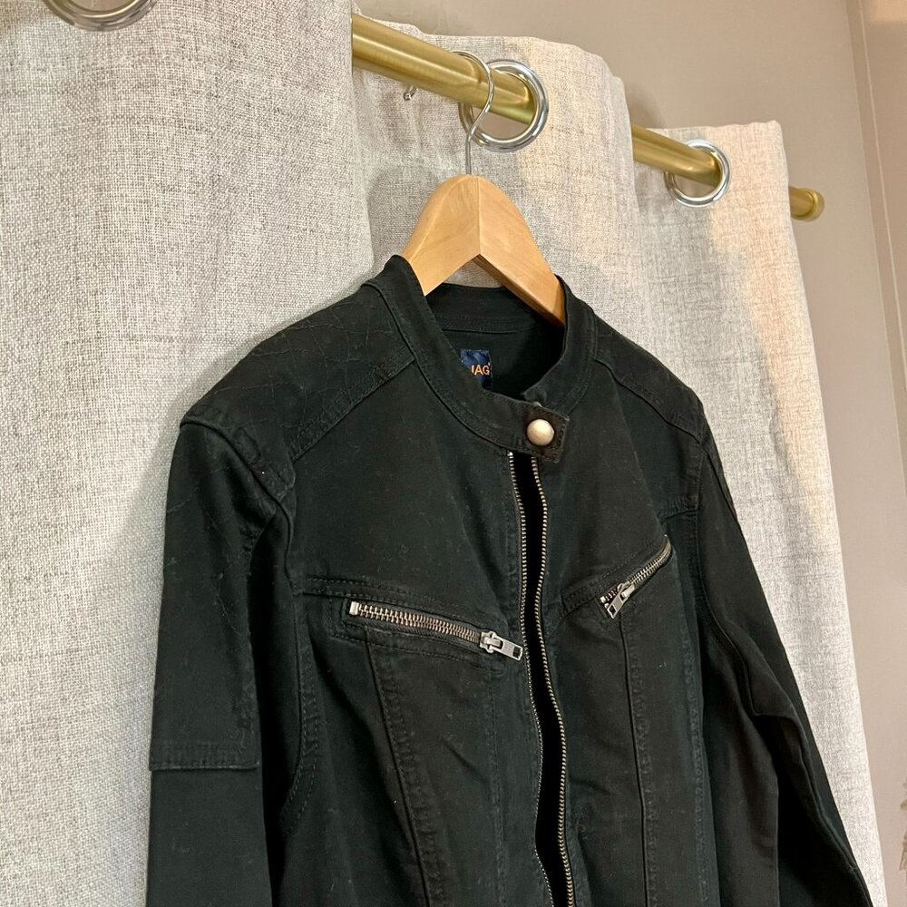 JAG Black Zipper Moto Jacket - Picture 6 of 9